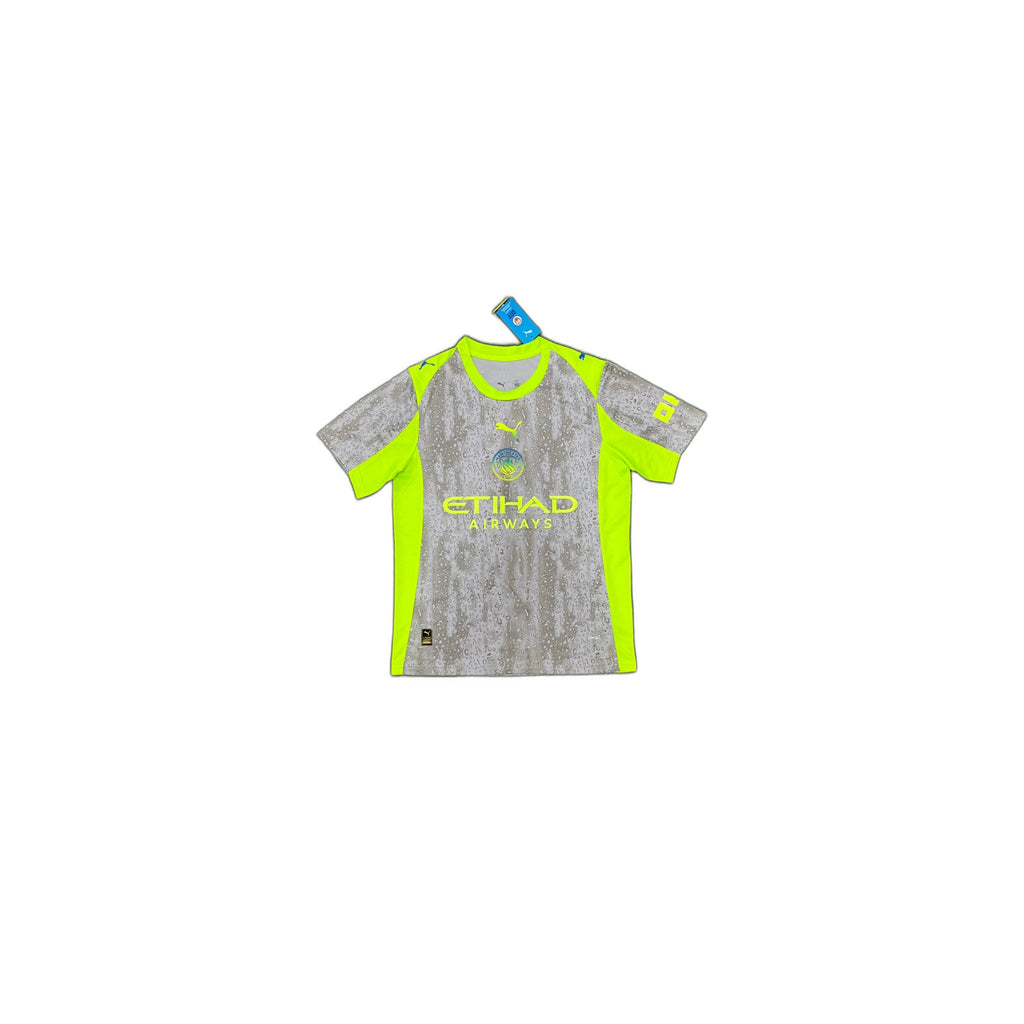 Manchester City 2025/26 Third Shirt (Grey/Volt)