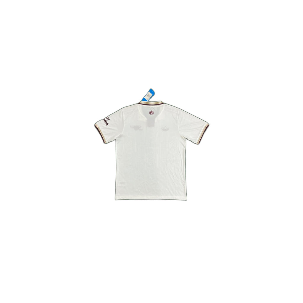 Arsenal 2025/26 Third Shirt – White/Burgundy (Emirates Fly Better)