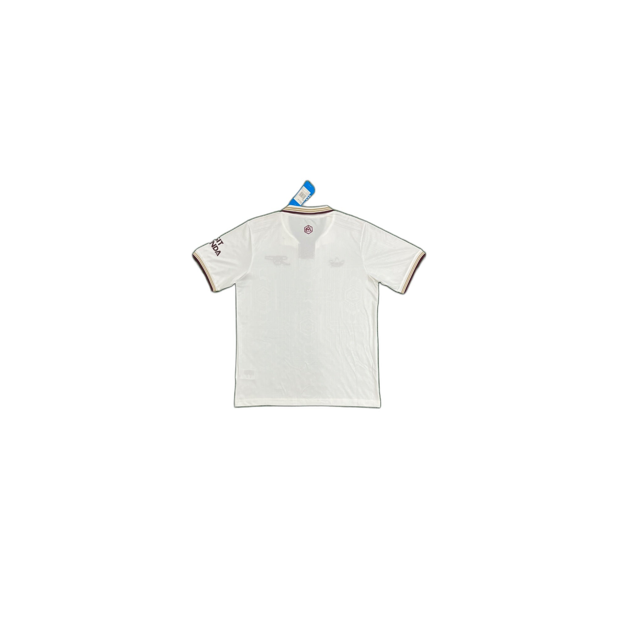 Arsenal 2025/26 Third Shirt – White/Burgundy (Emirates Fly Better)