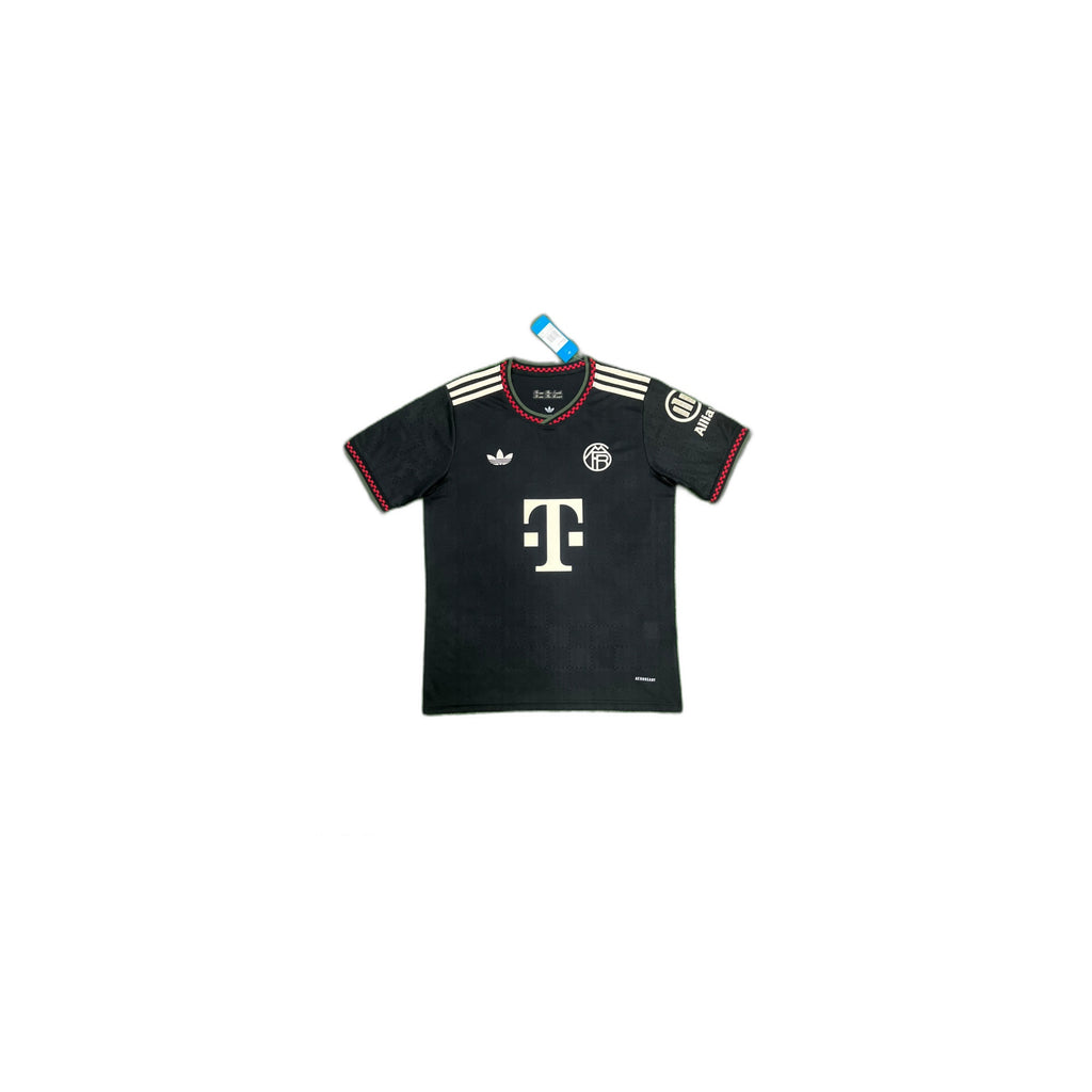 Bayern Munich 2025/26 Third Shirt – Black/Red (Telekom)