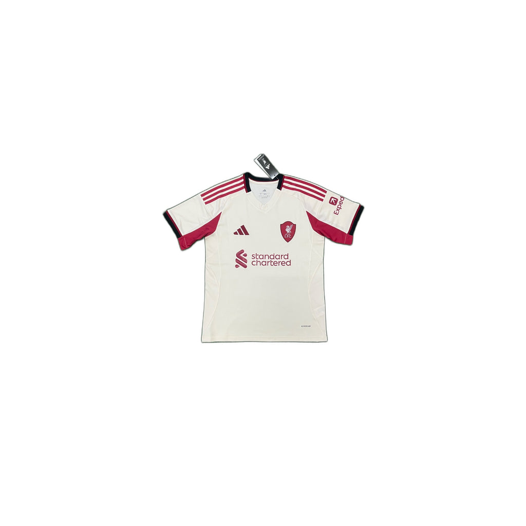 Liverpool White & Burgundy Third Shirt 2025/26