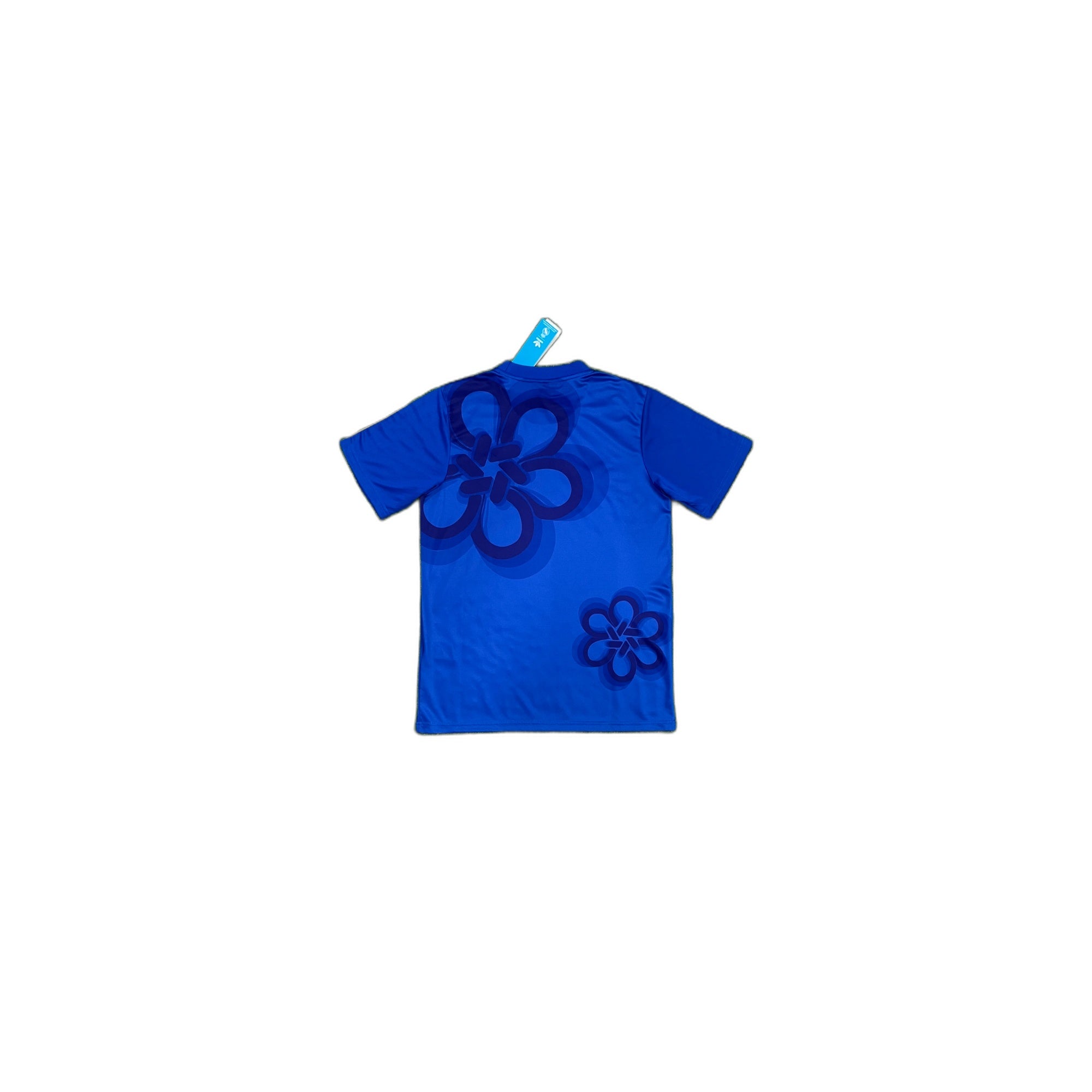Real Madrid Blue Floral Special Edition Shirt – Gold Trim (Concept)