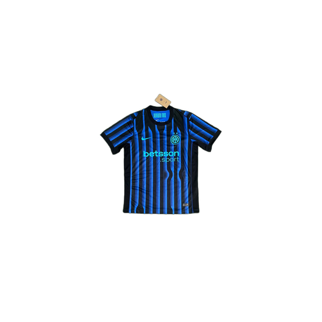 Inter Milan – Blue/Black Striped Home Shirt 2025/26