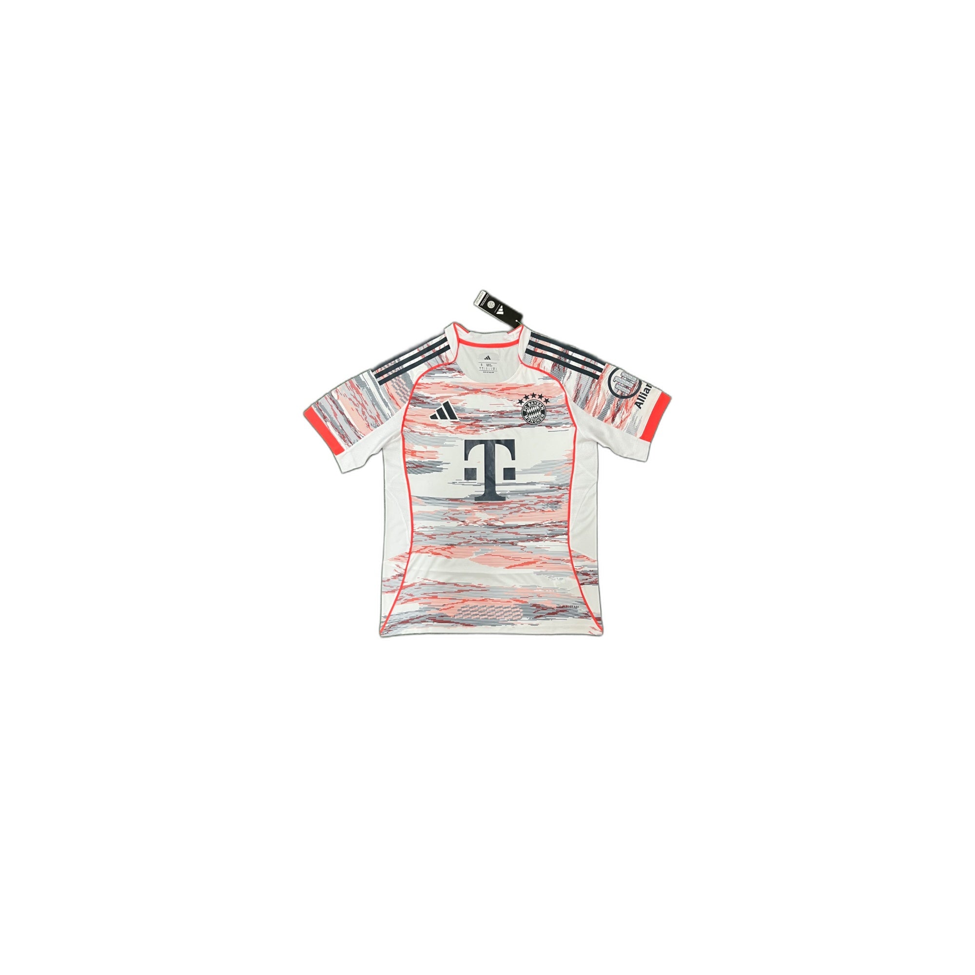 FC Bayern München – White/Coral Pattern away Shirt 2025/26