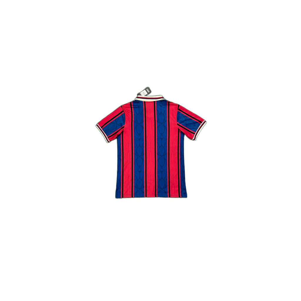 FC Barcelona – Retro Red/Blue Striped Shirt (concept)