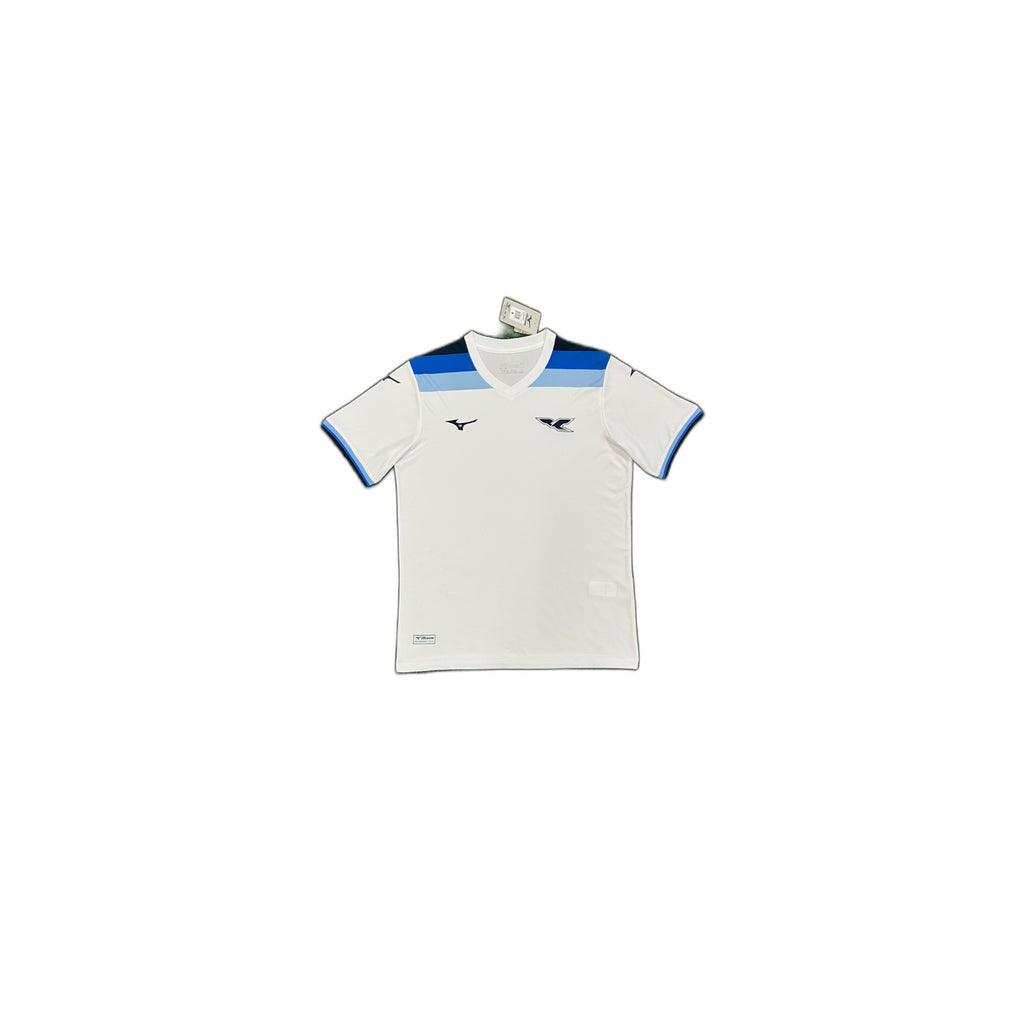 S.S. Lazio White 125th anniversary Shirt – Blue Trim