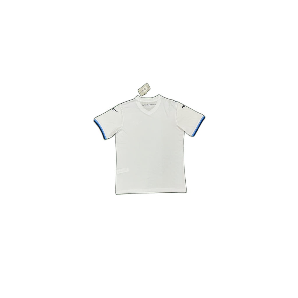 S.S. Lazio White 125th anniversary Shirt – Blue Trim