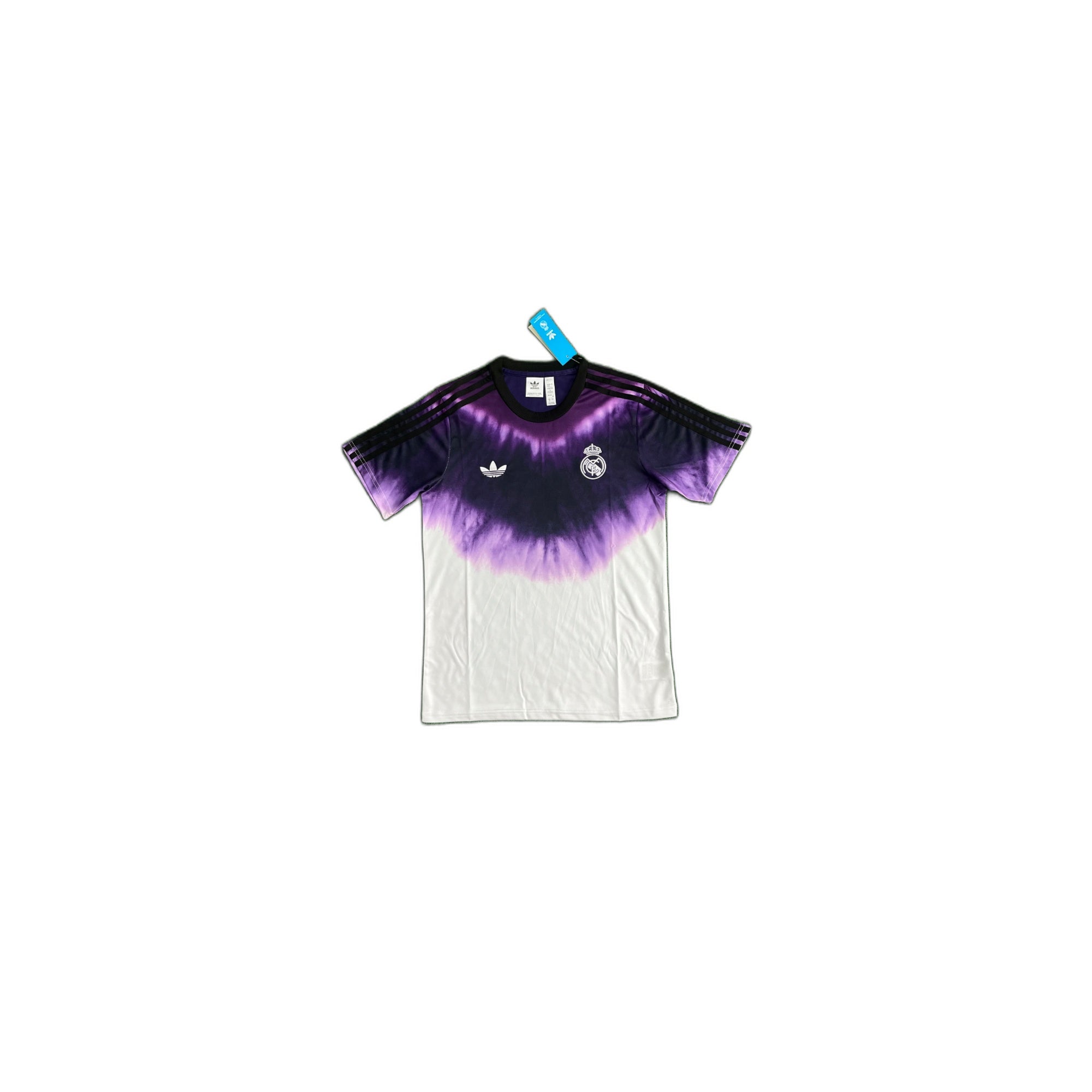 Real Madrid purple white and black training style shirt