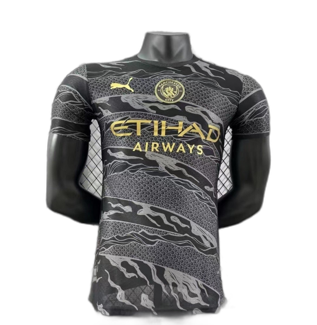 Manchester City black and gold concept shirt