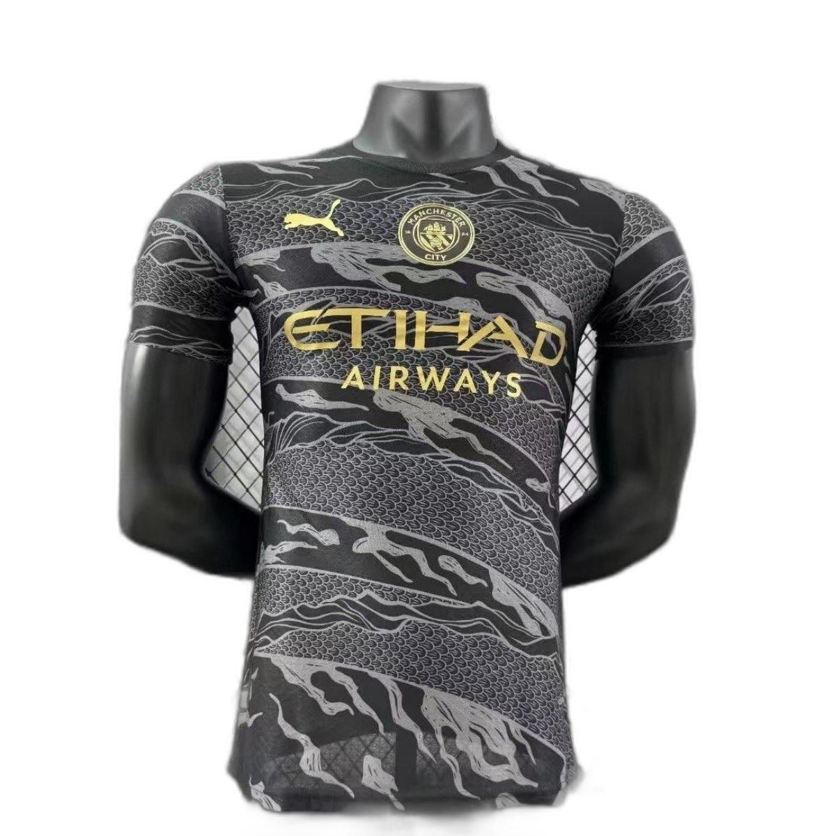 Manchester City black and gold concept shirt
