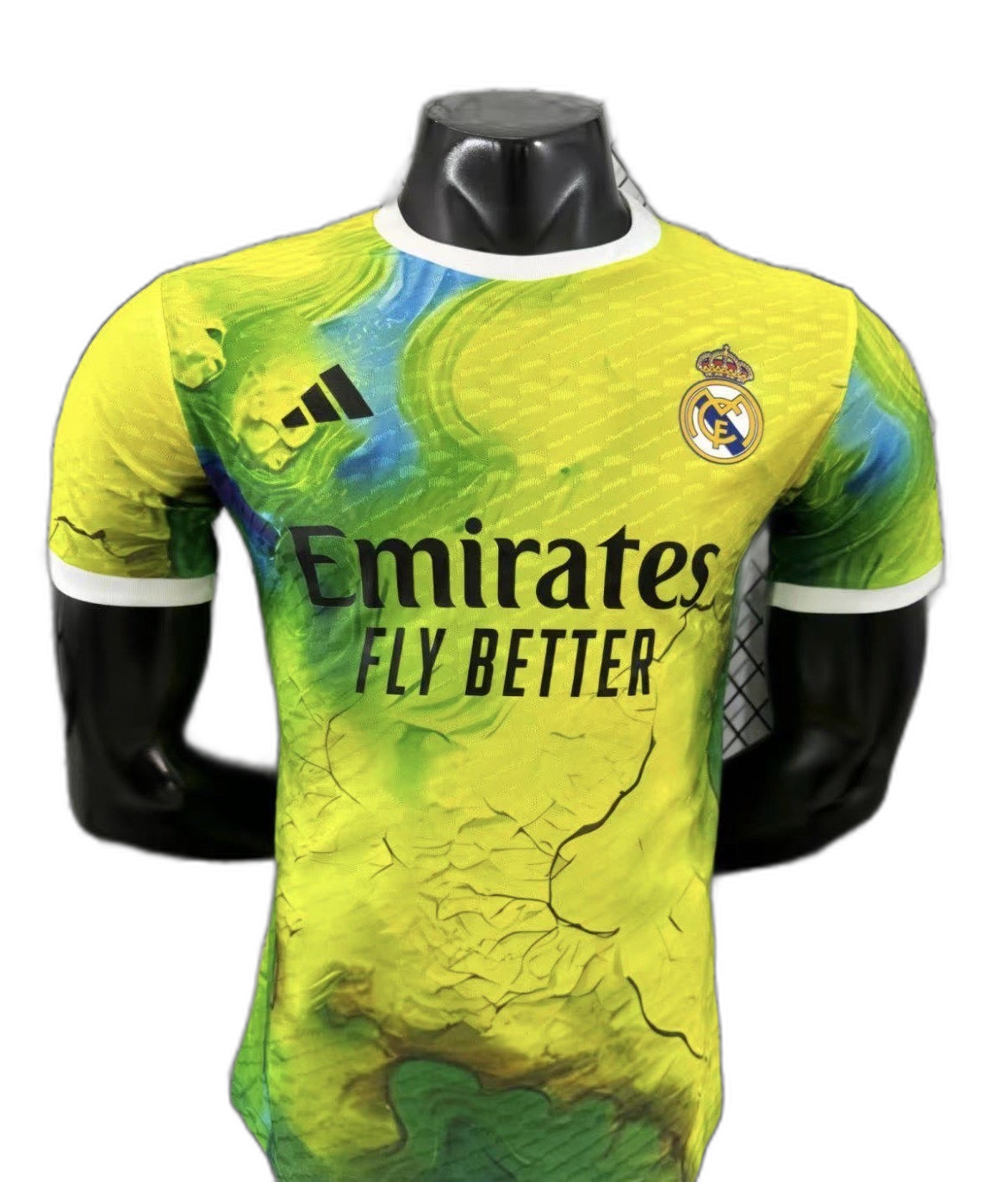 Real Madrid yellow and green special shirt