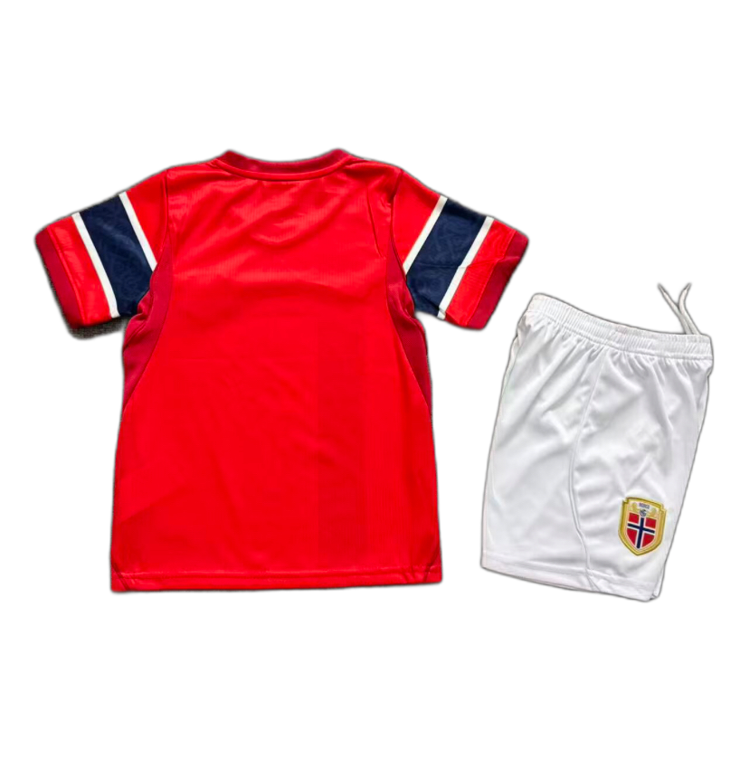 Norway Home Kids Shirt + Shorts 2026/2027
