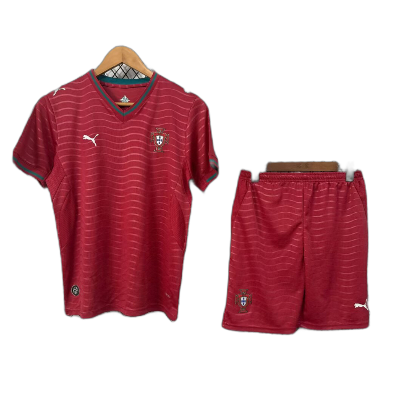 Portugal Home Kids Shirt + Shorts 2026/2027