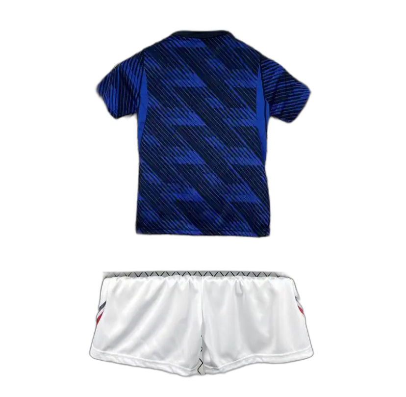 France Home Kids Shirt + Shorts 2026/2027